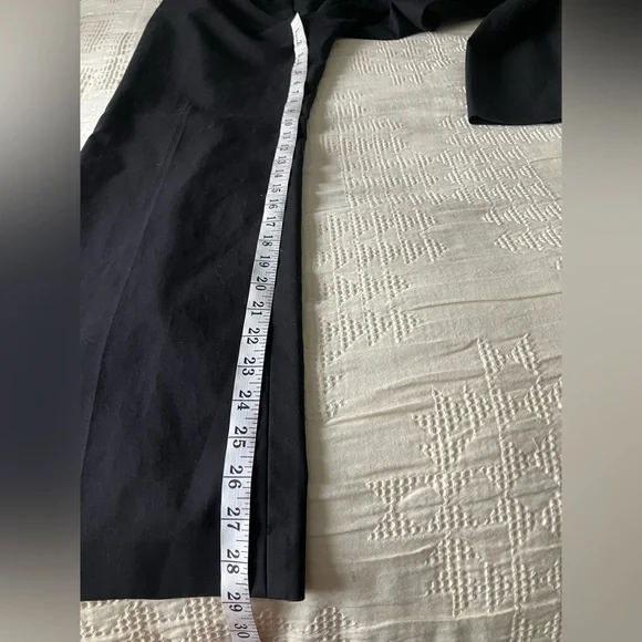 TALBOTS Black Slightly Flare Leg Mid Rise Trouser Size 6P - Picture 10 of 12